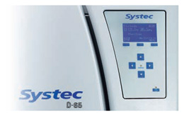 Панель управления горизонтального автоклава Systec D-65