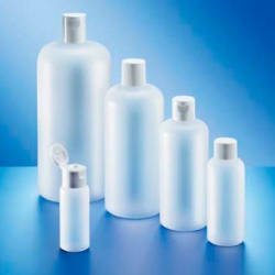 Бутыль Kautex 50 мл, HDPE, круглая, естественный цвет, с винтовой флип-крышкой