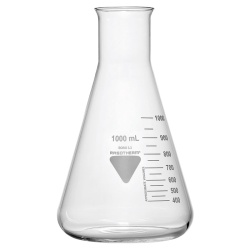 Колба Эрленмейера RASOTHERM 1000 мл, широкогорлая, с градуировкой, стекло