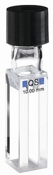 Кювета флуоресцентная Hellma 117.104F-QS кварцевая, оптический путь 10x4 мм