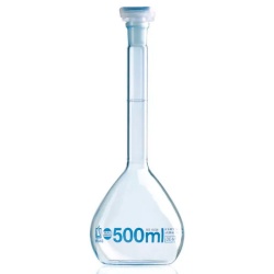 Колба мерная Brand BLAUBRAND 10000 мл, класс А, светлое стекло, NS 45/40, с пробкой PE, с сертификатом партии