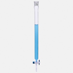 Хроматографическая колонка ISOLAB, Ø 20 x 400 мм, без фритты, NS29/32, PTFE кран, стекло