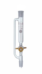 Воронка капельная цилиндрическая Kimble 25 мл, 14/20, с градуировкой, PTFE кран, с противодавлением, без пробки, стекло