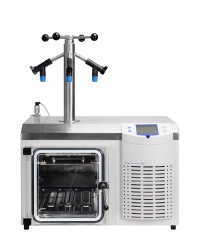 Лиофильная сушка Martin Christ Epsilon 2-4 LSCplus, комплект с 1 полкой, запечатывающим устройством и 4 кранами для колб