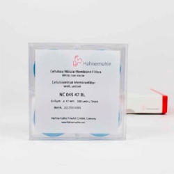 Мембранные фильтры Hahnemühle из нитроцеллюлозы, 0,2 мкм, Ø 47 мм, стерильные, белые