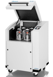 Планетарная шаровая мельница Retsch PM 400 MA на 4 рабочих места, соотношение скоростей 1:-2,5, 220–230 В, 50/60 Гц