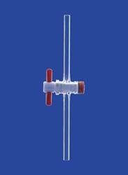 Кран одноходовой Lenz NS12,5, диаметр отверстия 1,5 мм, PTFE