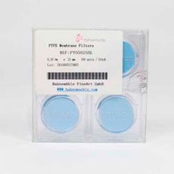 Мембранные фильтры Hahnemühle из PTFE, 5 мкм, Ø 90 мм, нестерильные, белые